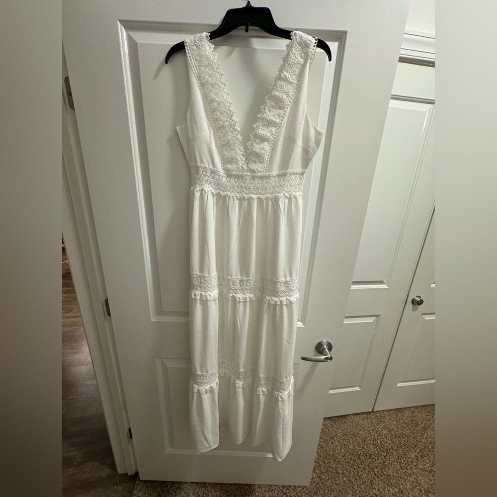 White bridal sundress
